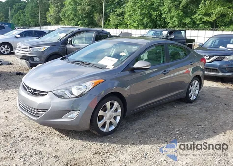 2012 Hyundai Elantra Limited z USA, uszkodzony, nr VIN 5NPDH4AE6CH082223